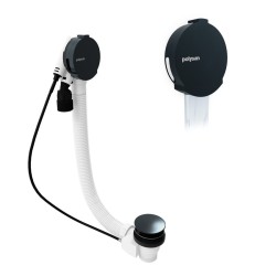 POLYSAN - MARBLE vaňová súprava s napúšťaním, bovden, dĺžka 800, gun metal (11052.60)