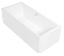 POLYSAN - MARLENE CURVE L MONOLITH Obdĺžniková vaňa 165x75x63cm, biela (72403MCL)