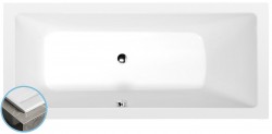 POLYSAN - MIMOA SLIM obdĺžniková vaňa 170x75x39cm, biela (71709S)