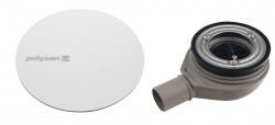 POLYSAN - MIRAI vaničkový sifón, priemer 90, DN40, krytka biela (72730W)