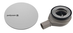 POLYSAN - MIRAI vaničkový sifón, priemer 90, DN40, krytka nerez (72730)