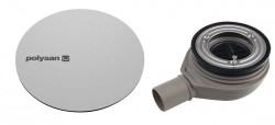 POLYSAN - MIRAI vaničkový sifón, priemer 90, DN40, krytka nerez mat (72730)