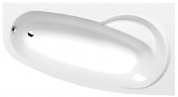 POLYSAN - NAOS R asymetrická vaňa 180x100x43cm, biela (47111)