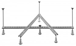 POLYSAN - Nosná konštrukcia pre hlbokú vaničku SELMA 90x90cm (FR3596)