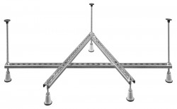 POLYSAN - Nosná konštrukcia pre hlbokú vaničku VISLA 80x80cm (FR4580)