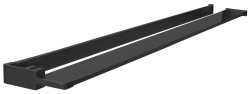 POLYSAN - Polička, prispôsobiteľná pre Walk-in sprchovú zástenu 60-140cm, čierna mat (EG1425)