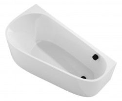 POLYSAN - PROJEKTA DL MONOLITH nástenná stojaca vaňa 156x77x60cm, bielá (20111MDL)