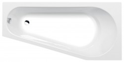 POLYSAN - PROJEKTA R asymetrická vaňa 160x80x44cm, biela (21111)