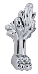 POLYSAN - RETRO podperné nohy krátke, 2ks, chrom (103700000093)