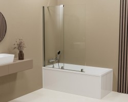 POLYSAN - ROLLS vaňová zástena 1400x1500, číre sklo (BS-R140)