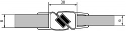 POLYSAN - Sada dvoch magnetických tesnení dĺžka 2000 na 6 a 8 sklo (M129)
