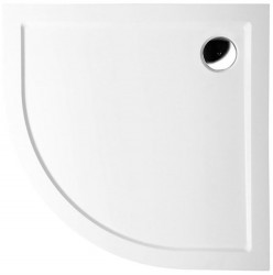 POLYSAN - SERA sprchová vanička z liateho mramoru, štvrťkruh 100x100x4cm, R550, biela (62111)