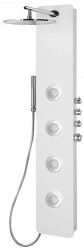 POLYSAN - SPIRIT ROUND sprchový panel s termostat. batériou 250x1550, nástenný, biela (71151)