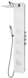 POLYSAN - SPIRIT SQUARE sprchový panel s termostat. batériou 250x1550, nástenný, biela (81151)