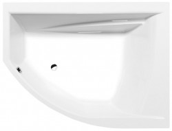 POLYSAN - TANDEM R asymetrická vaňa 170x130x50cm, biela (97611)