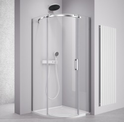 POLYSAN - THRON ROUND štvrťkruhová sprchová zástena 900x900, číre sklo, ľavá (TL2690-5005)