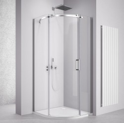 POLYSAN - THRON SQUARE štvrťkruhová sprchová zástena 900x900, číre sklo, ľavá (TL2690-5002)