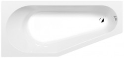 POLYSAN - TIGRA asymetrická vaňa s podstavcom 150x75x46cm, ľavá, biela (72928)