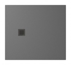 POLYSAN - TRENECA sprchová vanička z liateho mramoru s možnosťou úpravy rozmeru 110x100cm, sivá matná (84312.31)