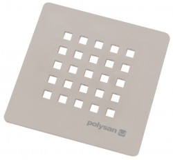 POLYSAN - TRENECA štvorcová krytka sifónu, béžová mat (85999.81)