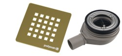 POLYSAN - TRENECA vaničkový sifón, priemer 90, DN40, krytka zlato (84999.90)