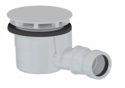 POLYSAN - Vaničkový sifón, priemer 90, DN40, krytka biela mat (17911W)