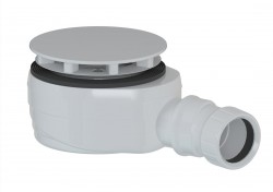 POLYSAN - Vaničkový sifón, priemer 90, DN40, nízky, krytka biela (17916W)
