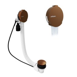 POLYSAN - Vaňová súprava s napúšťaním, bovden, dĺžka 600, zátka 72, meď mat (71851.70)