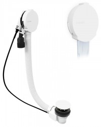 POLYSAN - Vaňová súprava s napúšťaním, bovden, dĺžka 800, zátka 72, biela (71853.10)