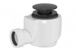 POLYSAN - Vaňová výpusť DN40, click-clack, čierna mat (71714B)