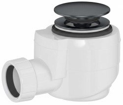 POLYSAN - Vaňová výpusť DN40, click-clack, gun metal (71714GM)
