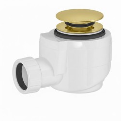 POLYSAN - Vaňová výpusť DN40, click-clack, zlato (71714G)