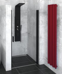 POLYSAN - ZOOM BLACK sprchové dvere 800, číre sklo (ZL1280B)