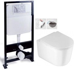 PRIM predstenový inštalačný systém bez tlačidla + WC DEANTE Jasmin so sedadlom RIMLESS /VÍROVÉ SPLACH/ (PRIM_20/0026 X JA1)
