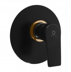 RAV Slezák - Batéria sprchová vstavaná COLORADO čierna matná / zlato, Farba: čierna matná / zlato (CO183LCMATZ)