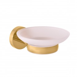 RAV Slezák - COLORADO - Kúpeľňový doplnok Mydlenka sklenená, Zlatá - kartáčovaná COA0300ZK (COA0300ZK)
