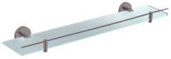 RAV Slezák - COLORADO - Kúpeľňový doplnok Polička sklenená 600 mm, Metal Grey - kartáčovaná COA0900/60MGK (COA0900/60MGK)