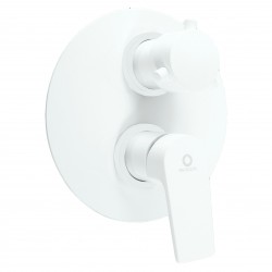 RAV Slezák - COLORADO - Vaňová/Sprchová batéria podomietková 2-cestná s telesom, Biela matná CO186KBMAT (CO186KBMAT)