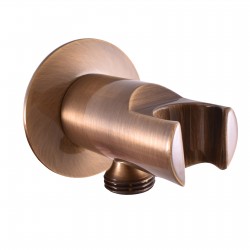 RAV Slezák - Držiak sprchy s vývodom pre hadicu - stará mosadz, Farba: stará mosadz (MD0614RSM)