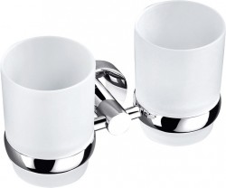 RAV Slezák - Dvojitý držiak kefiek sklo, Farba: chróm (COA0202)