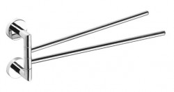 RAV Slezák - Dvojitý držiak uterákov otočný, Farba: chróm (COA0602)