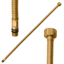 RAV Slezák - Flexi hadica (vlnovec) M10x1 G 3/8'' , Farba: ZLATÁ - kartáčovaná , Rozmer: M10x1 x 3/8'', dĺžka 40 cm (IT0438ZK)