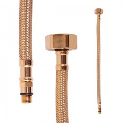 RAV Slezák - Flexi hadice ZLATO, Farba: zlato, Rozmer: M10x1 x 1/2 '', 35 cm (IF0012Z)