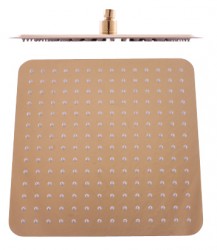 RAV Slezák - Hlavová sprcha hranatá kovová 30x30 cm - Zlatá, Farba: zlato (KS0004Z)