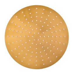 RAV Slezák - Hlavová sprcha okrúhla kovová ø 30 cm s 4-otvorovými tryskami, Farba: ZLATÁ - kartáčovaná, Povrchová úprava: PVD (KS0001/4ZK)