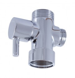 RAV Slezák - Keramický prepínač k sprchovacím tyčiam, Farba: chróm (MD0629)