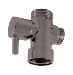 RAV Slezák - Keramický prepínač k sprchovacím tyčiam - metal grey - kartáčovaná, Farba: METAL GREY - kartáčovaná (MD0629MGK)