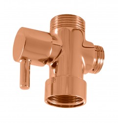 RAV Slezák - Keramický prepínač k sprchovacím tyčiam - zlatá ružová - kartáčovaná, Farba: ZLATÁ RUŽOVÁ - kartáčovaná (MD0629ZRK)