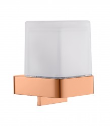 RAV Slezák - NIL - Kúpeľňový doplnok Dávkovač tekutého mydla sklenený, Zlatá Ružová - kartáčovaná NLA0304ZRK (NLA0304ZRK)