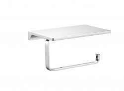 RAV Slezák - NIL - Kúpeľňový doplnok Držiak toaletného papiera s odkladacou poličkou, Chróm NLA0403 (NLA0403)